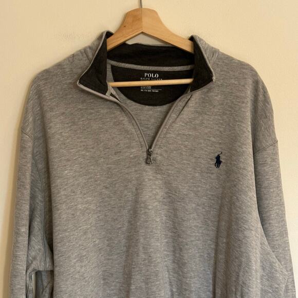 New Polo Performance Pullover sz XXL Grey Polo quarter zip pullover - Picture 3 of 7